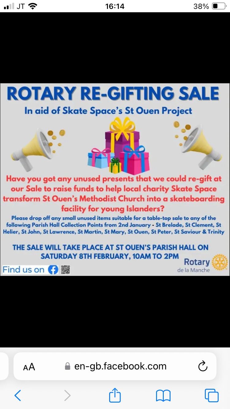 Rotary Club de la Manche Regifting Sale