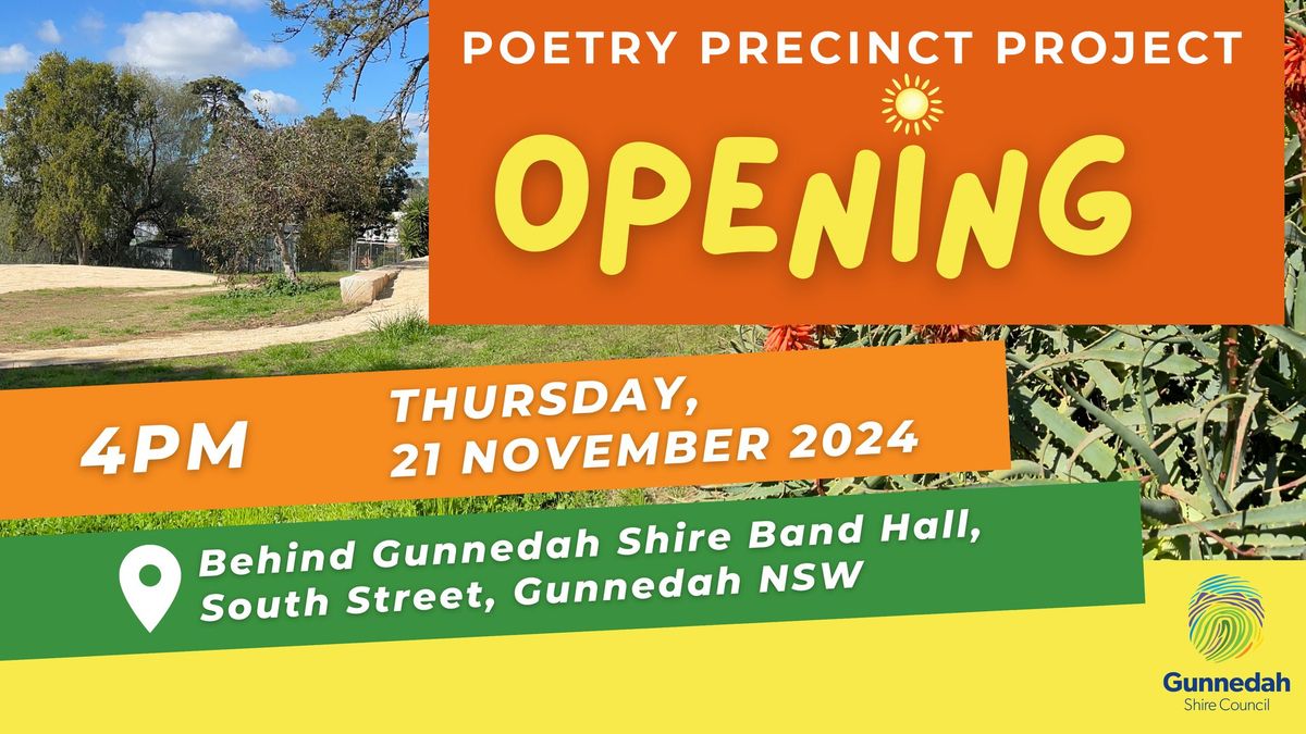 Opening: Poetry Precinct Activation Project