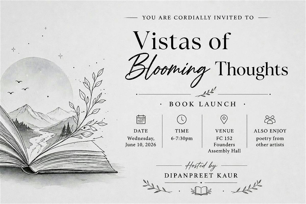 Vistas of Blooming Thoughts: Book Launch