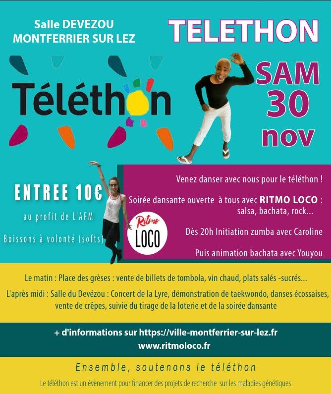 SOIREE RITMO LOCO AU PROFIT DU TELETHON