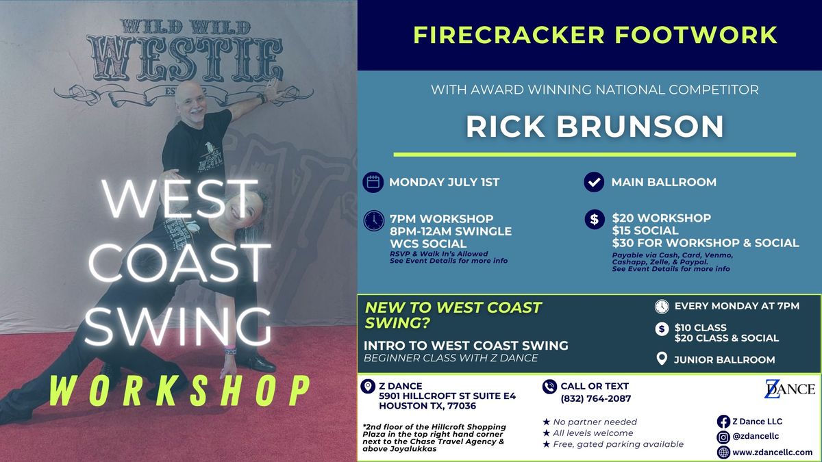 Rick Brunson - Intermediate West Coast Swing Workshop