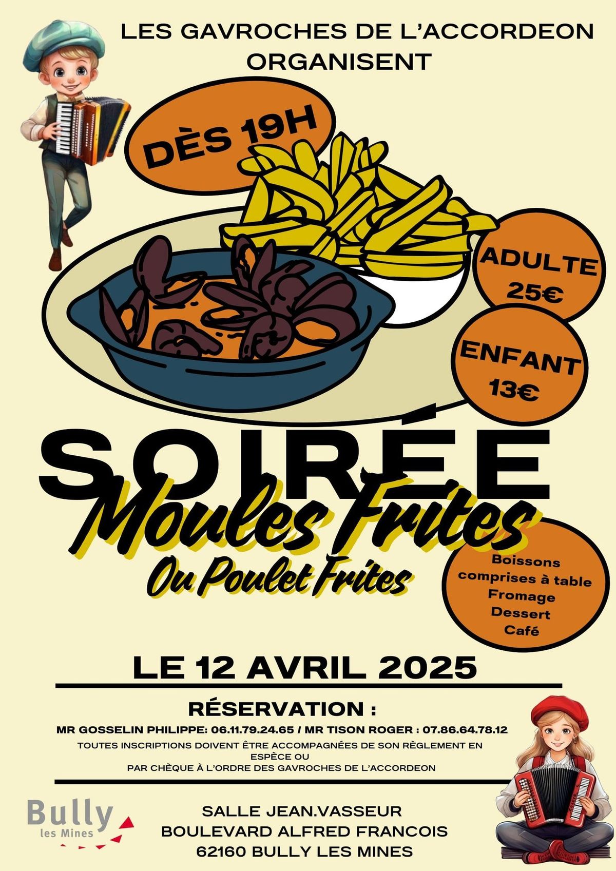 Soir\u00e9e dansante moules frites \ud83c\udf5f 