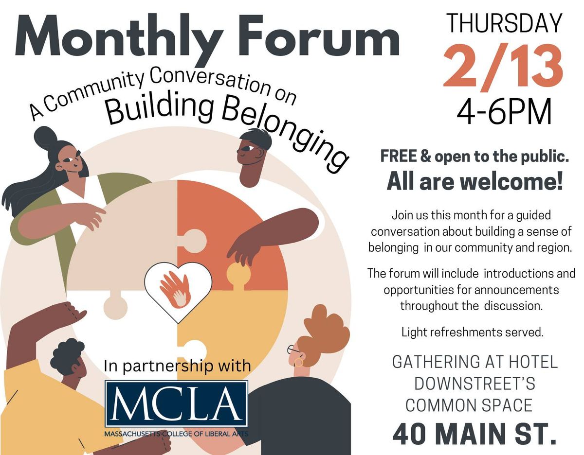 nbCC Monthly Forum: Building Belonging