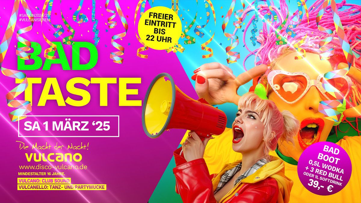 BAD TASTE PARTY | Faschings-Edition!