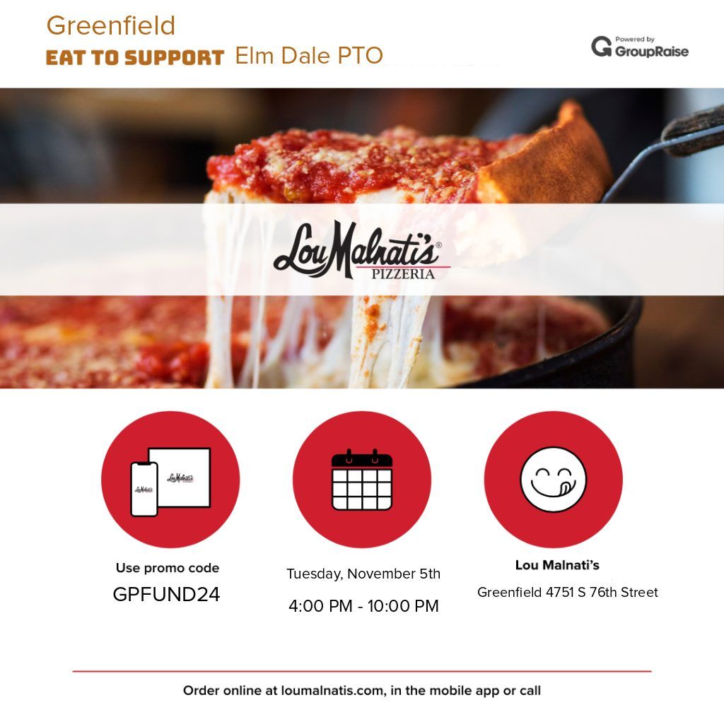 Lou Malnati's Pizzeria x Elm Dale PTO