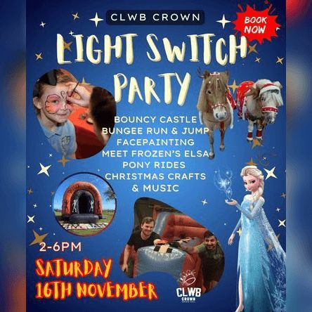 Clwb Crown Light Switch Party!