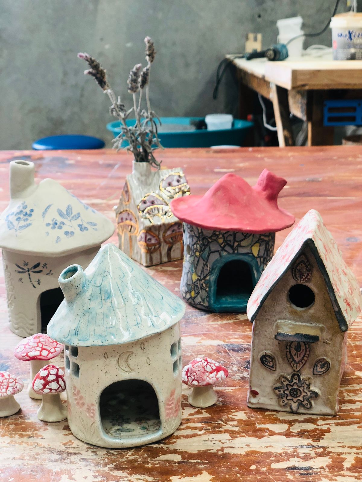 Hand Building Pottery Workshop - Hand Building - Create your own little Fairy house or tea light