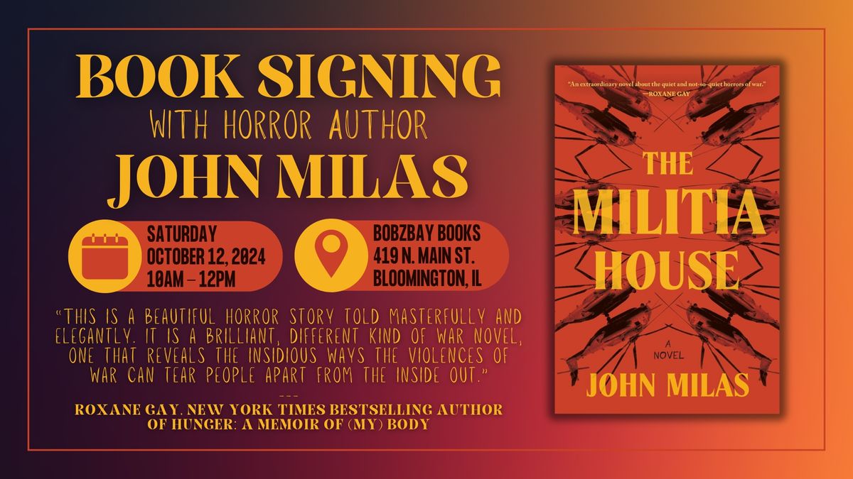 Book Signing with Horror Author John Milas at Bobzbay Books