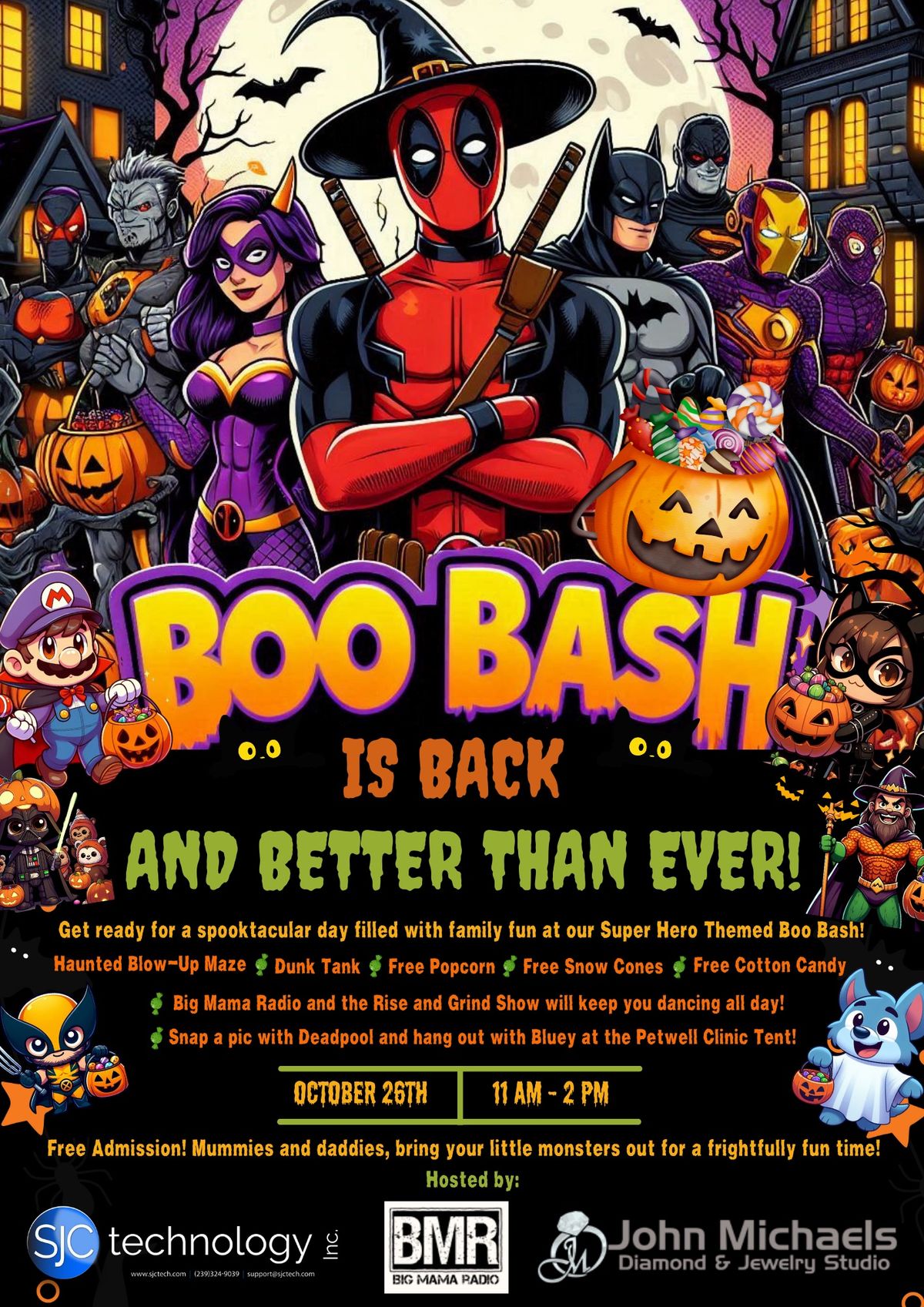 Boo Bash Is BACK 2024! Super Hero Theme!