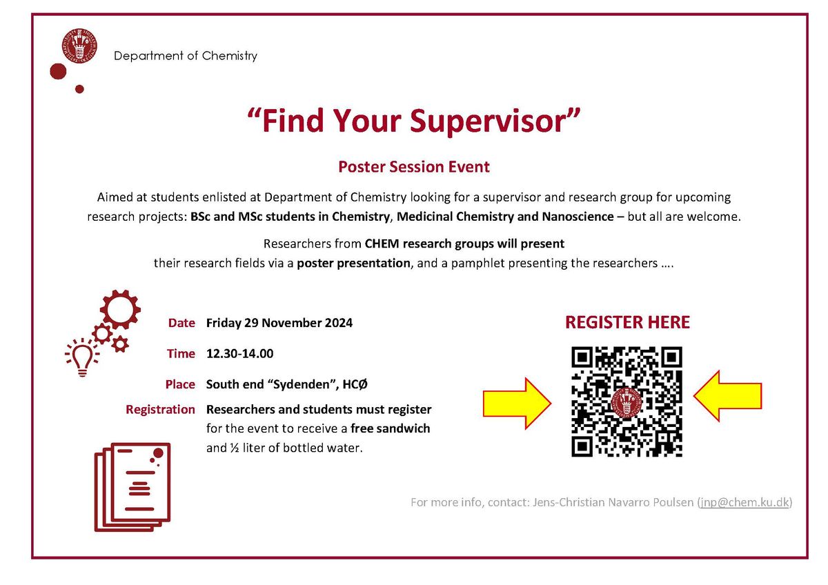 CHEM Hosts "Find your supervisor"