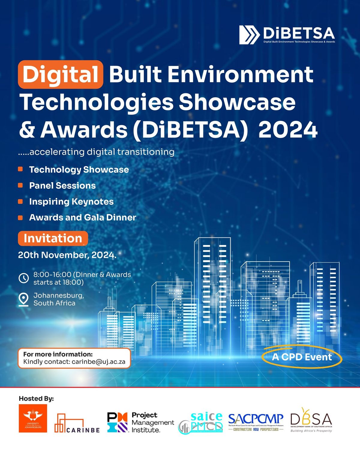 Digital Built Environment Technologies Showcase & Awards (DiBETSA) 2024