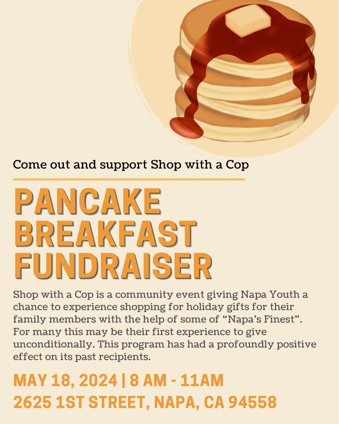 Shop with a Cop Pancake Breakfast