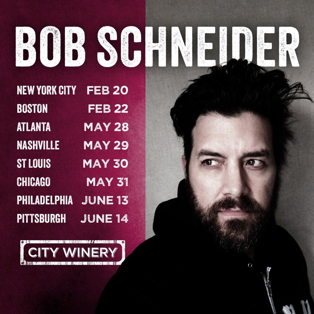 Bob Schneider at City Winery - Boston