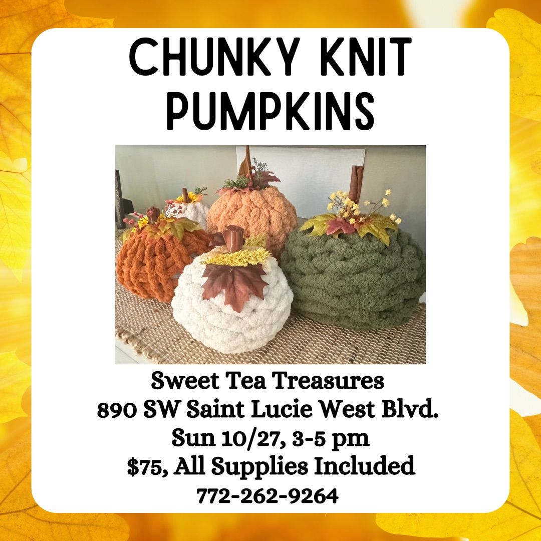 Chunky Knit Pumpkins 