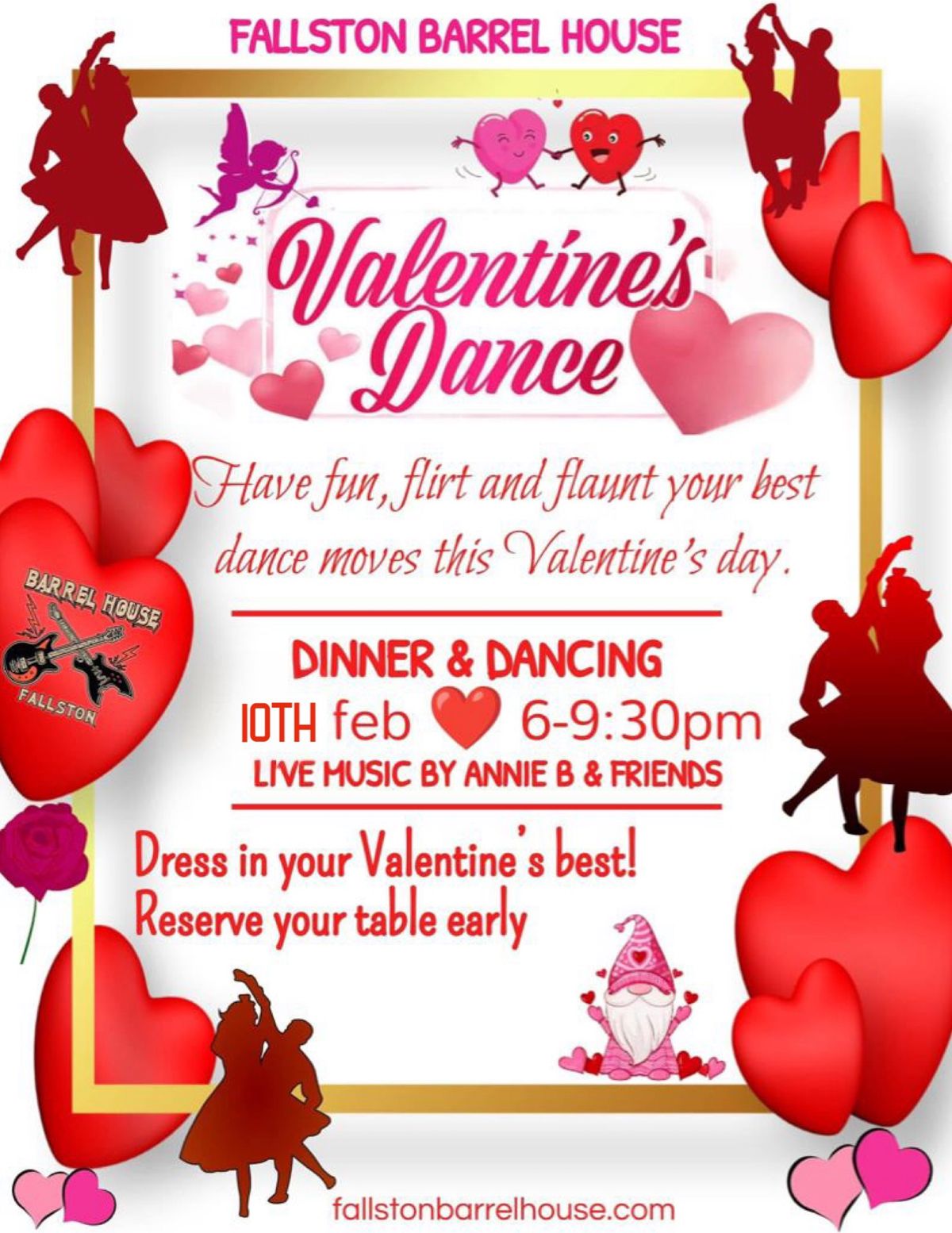 Dinner & Dancing Valentine\u2019s Party