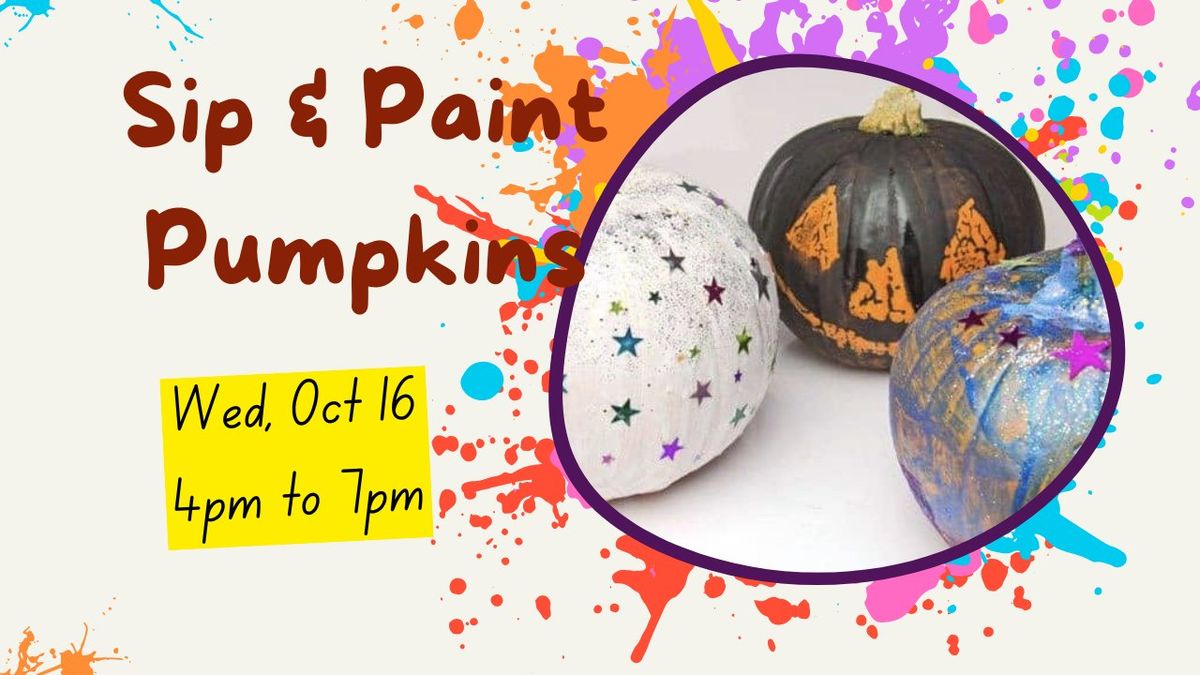 Sip & Paint Pumpkins