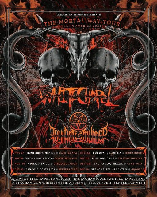 Thy Art Is Murder y Whitechapel en Costa Rica 2924 | Evento Oficial