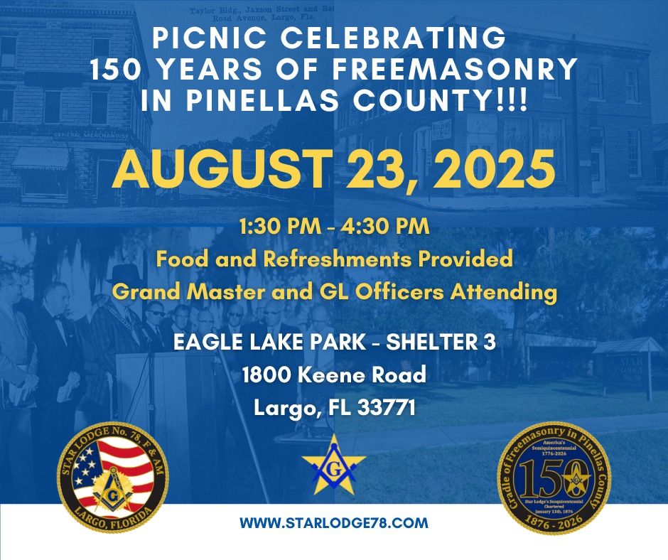 Pinellas County (District 18) - 150 Years of Freemasonry Picnic