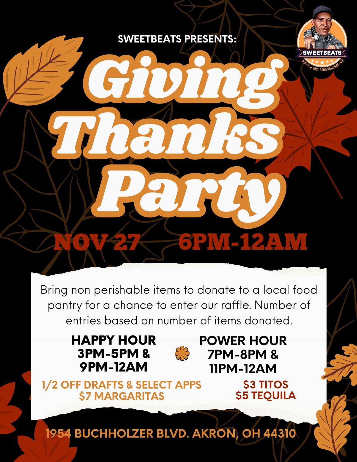 Giving Thanks Party