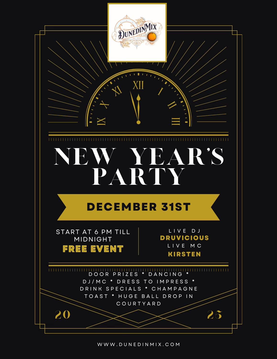 NEW YEARS EVE PARTY - FREE EVENT