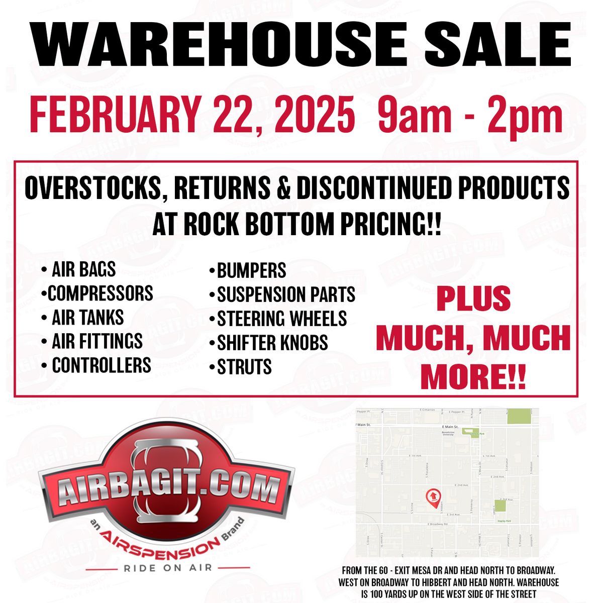 AIRBAGIT - FEBRUARY WAREHOUSE SALE 