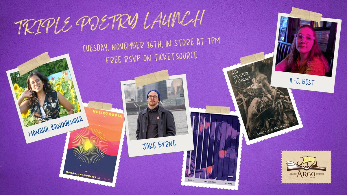 Triple Poetry Launch