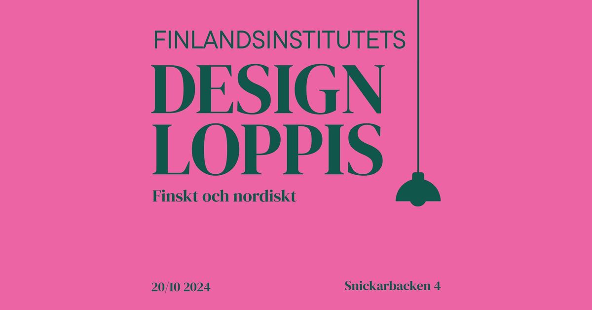 Designloppis \u2013 finskt och nordiskt 20\/10