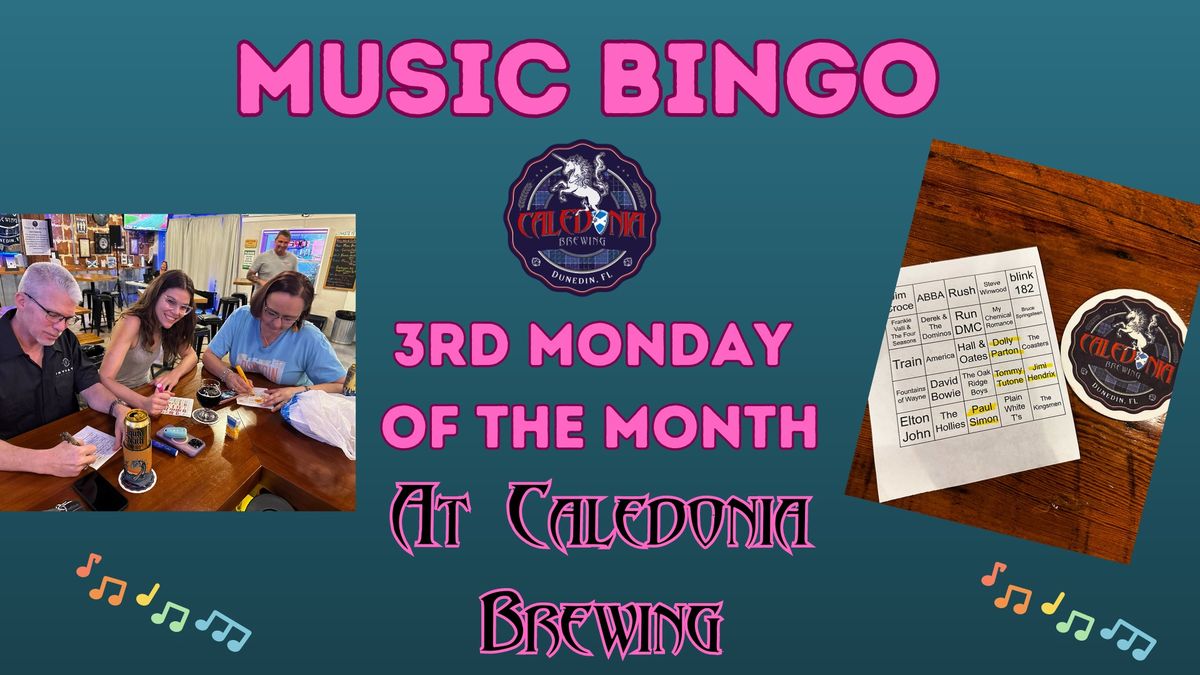 Music Bingo Monday at Caledonia Brewing