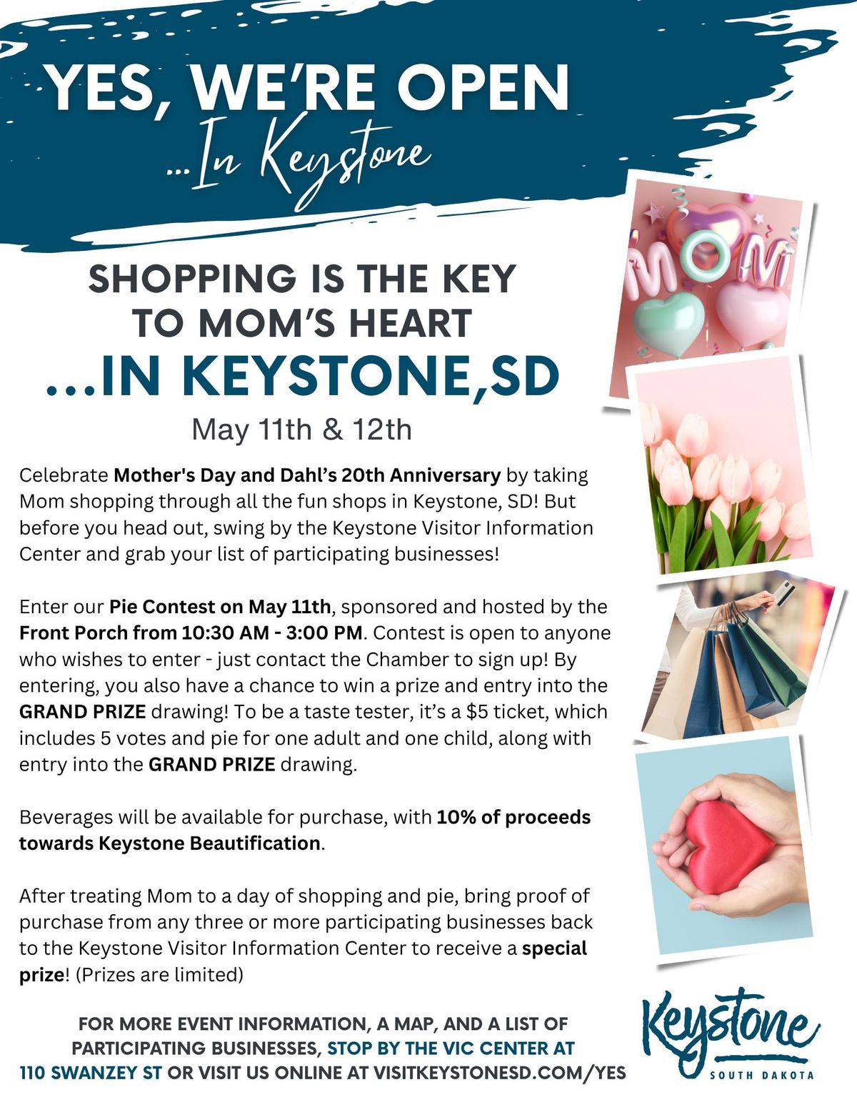 Yes, We're Open...Shopping is the Key To mom's Heart...In Keystone, SD
