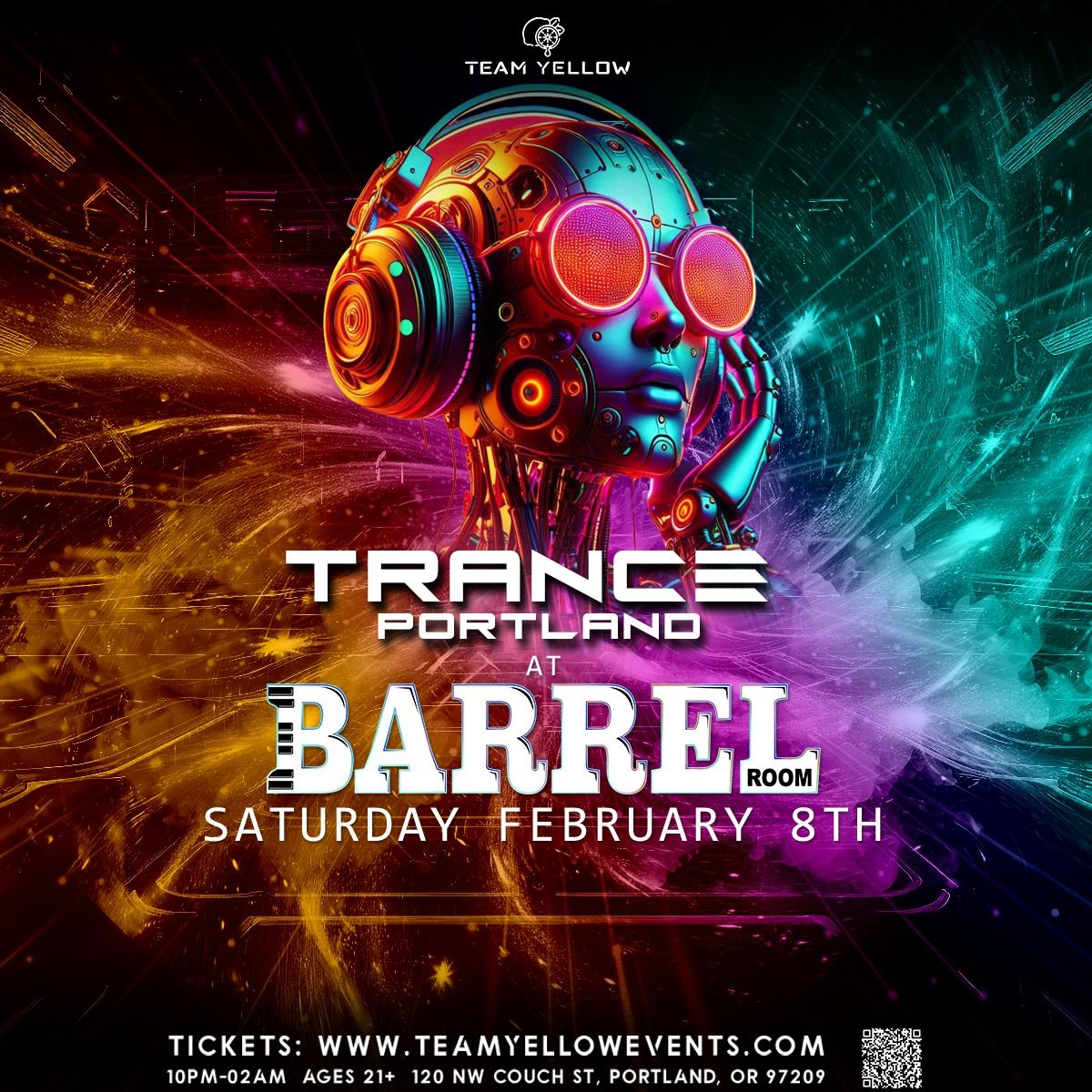 \ud83c\udf0c Team Yellow: Trance Portland at Barrel Room [Former Whiskey Bar]