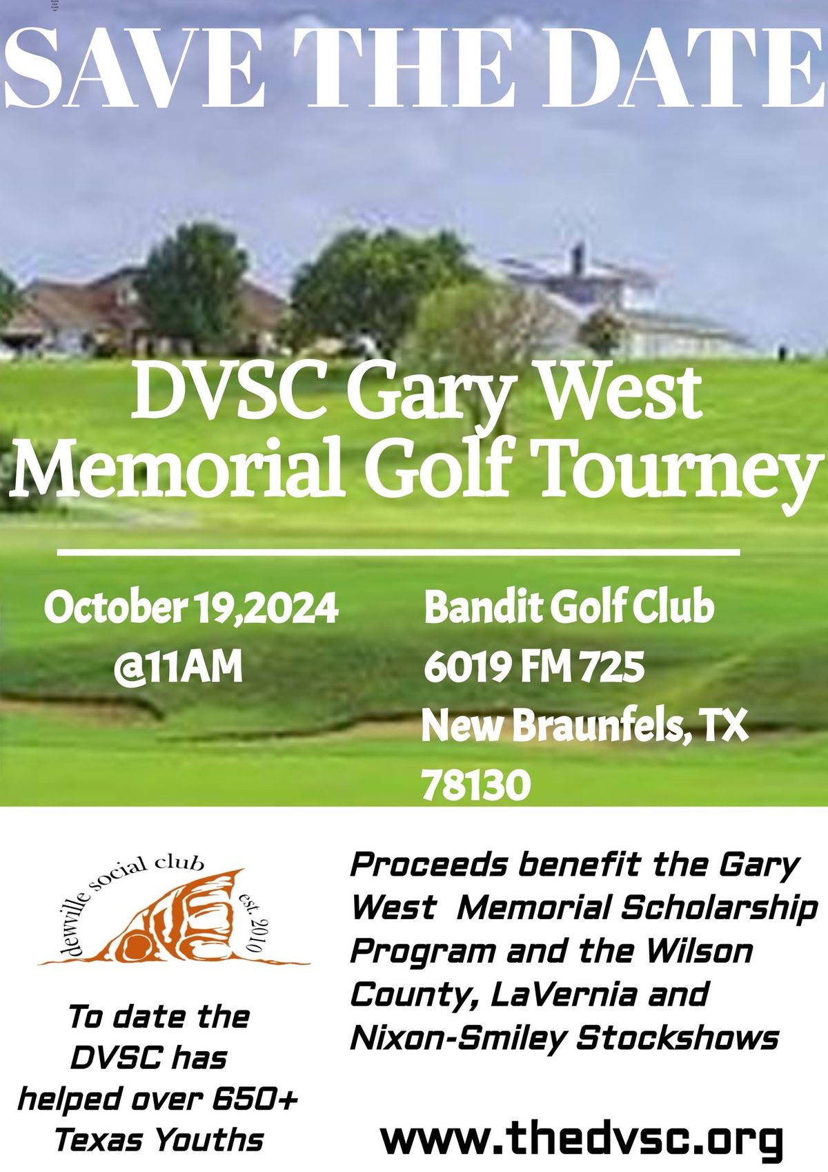 Gary West Memorial Golf Tournament 