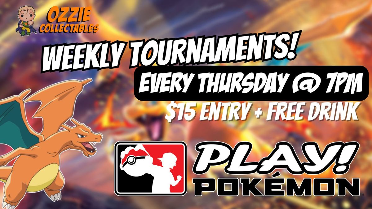 Play! Pok\u00e9mon Tournament Thursdays at Ozzie