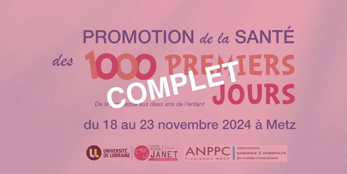 Promotion de la sant\u00e9 des 1000 premiers jours - complet