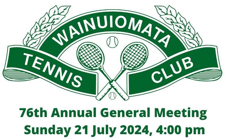 Wainuiomata Tennis Club Annual General Meeting