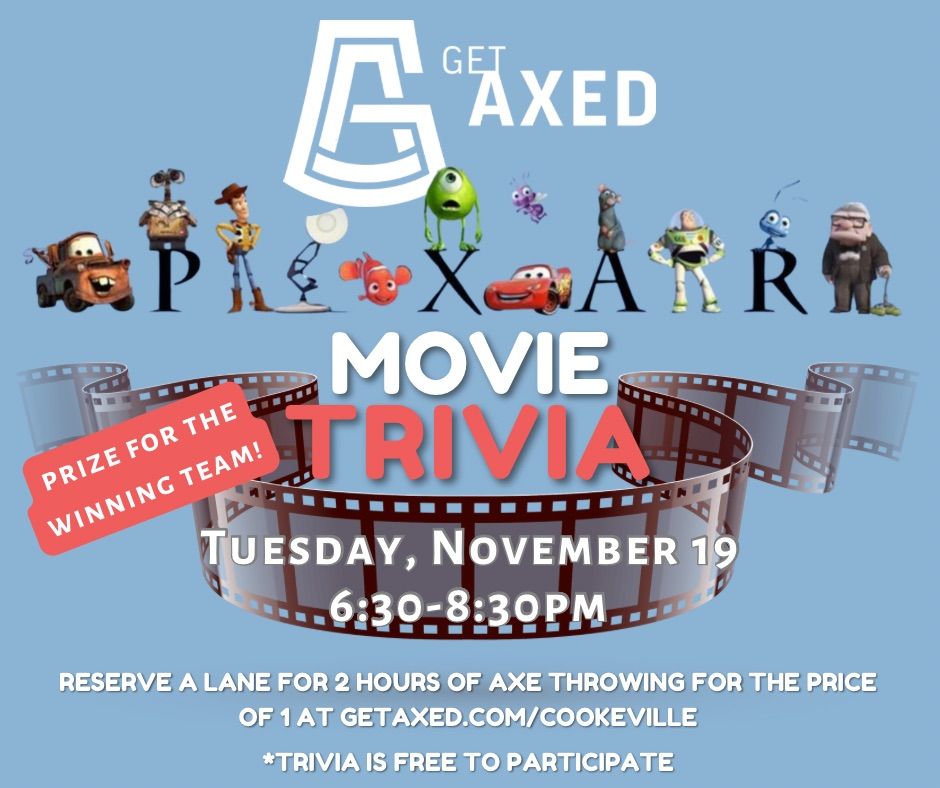 Pixar Movie Trivia at Get Axed