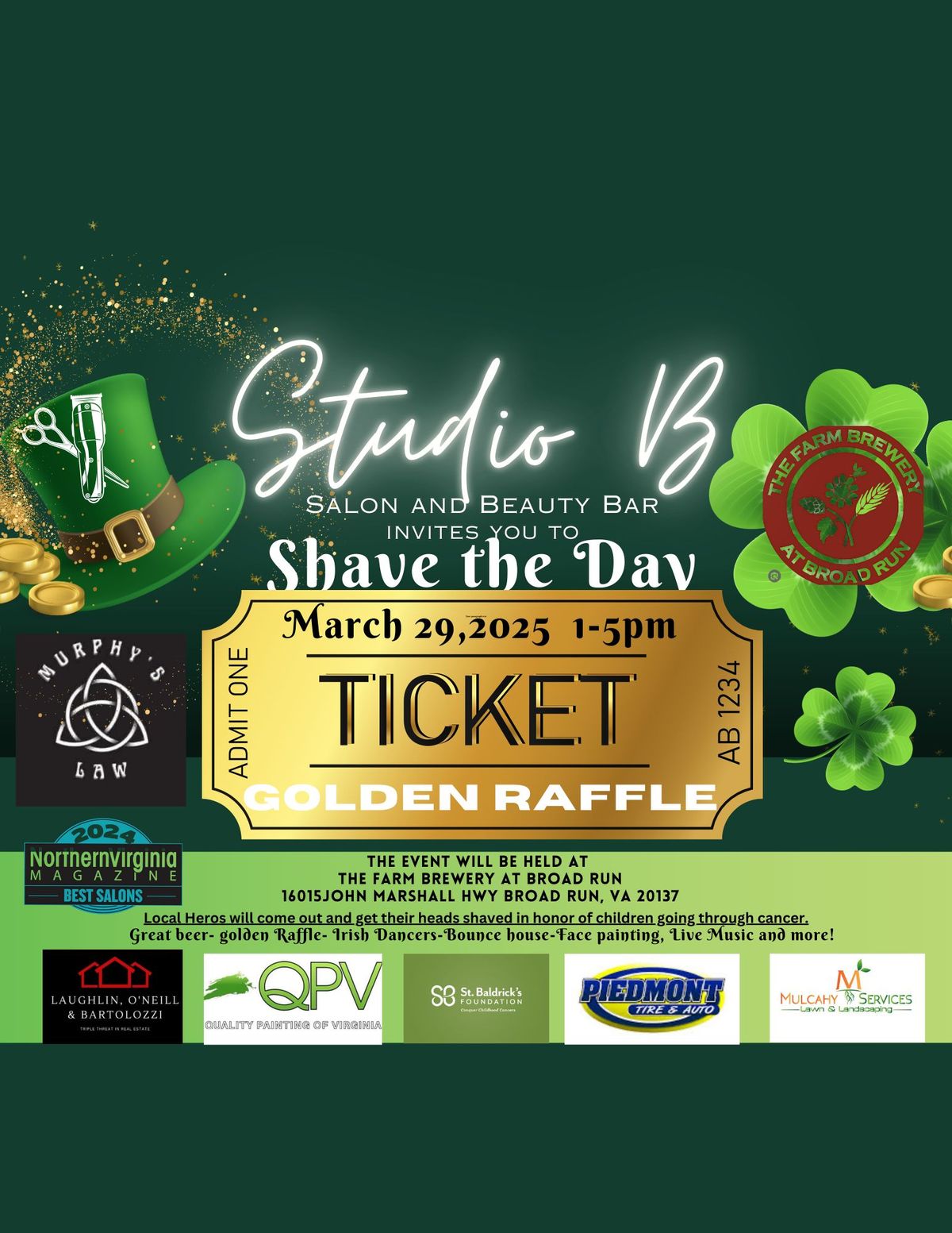 4th Annual SHAVE THE DAY -GOLDEN RAFFLE EVENT