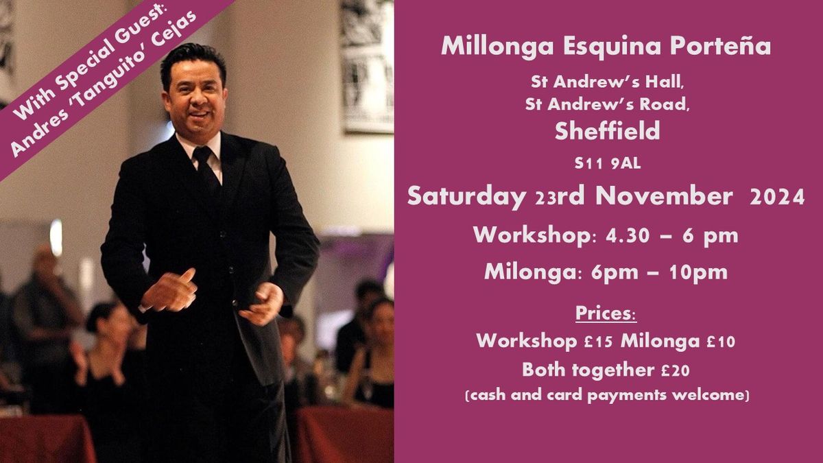 Milonga Esquina Porte\u00f1a with Pre-Milonga Workshop