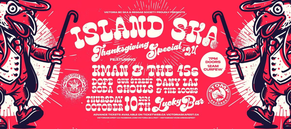 ISLAND SKA THANKSGIVING SPECIAL ft. Kman & the 45s, Dope Soda, Gun Street Ghouls & Dany Laj & Looks!