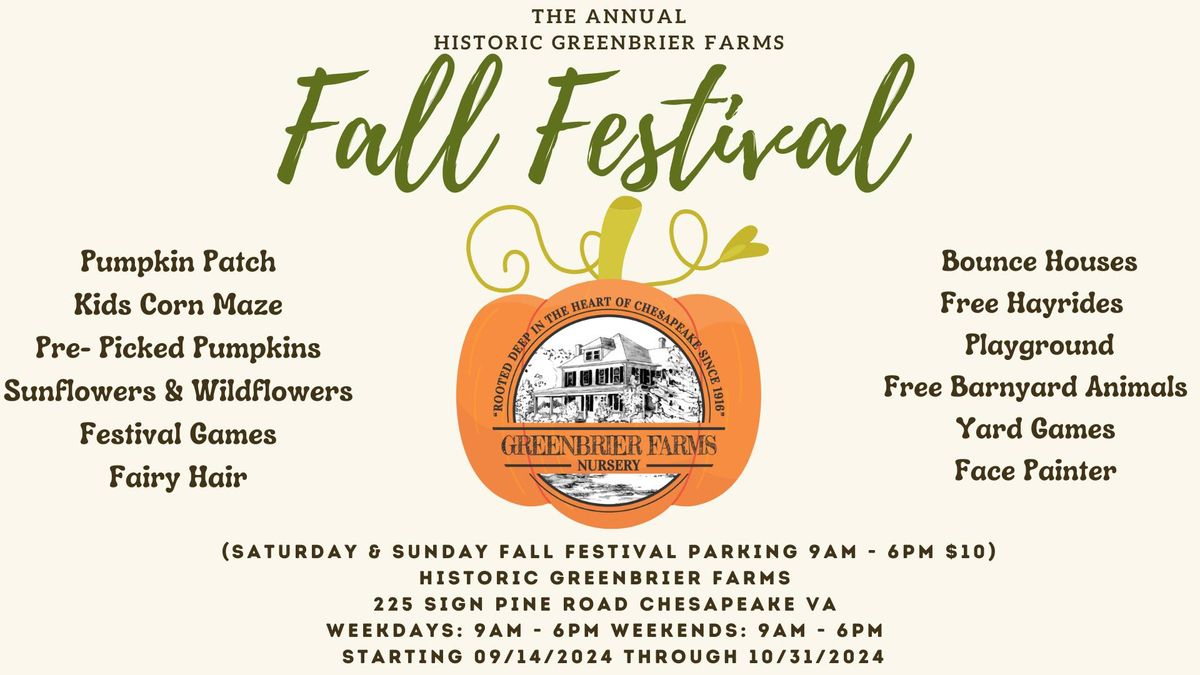 Greenbrier Farms Fall Festival 