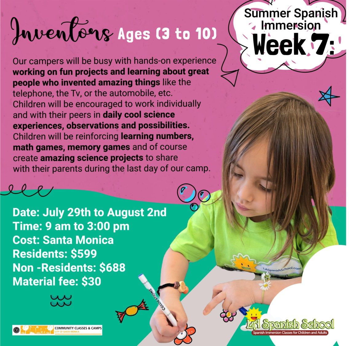 Summer Spanish Immersion Camps (Week 7)