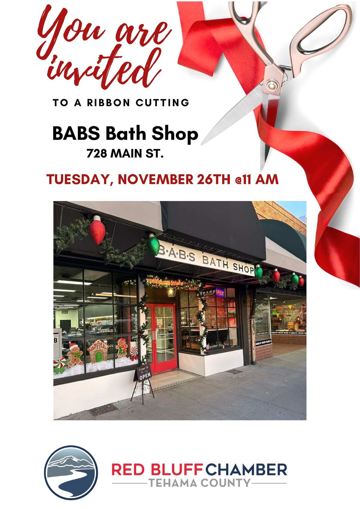 Ribbon Cutting - BABS Bath Shop