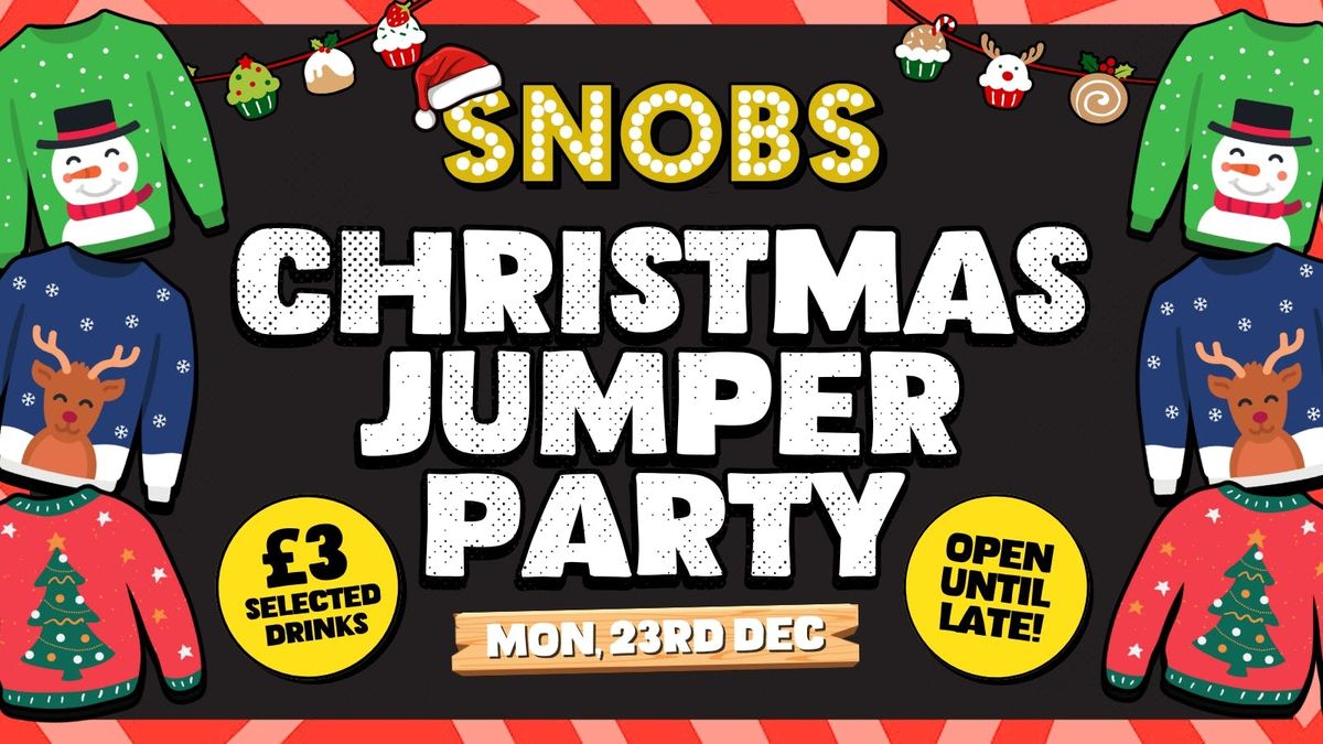 CHRISTMAS JUMPER FREE PARTY - 23rd Dec