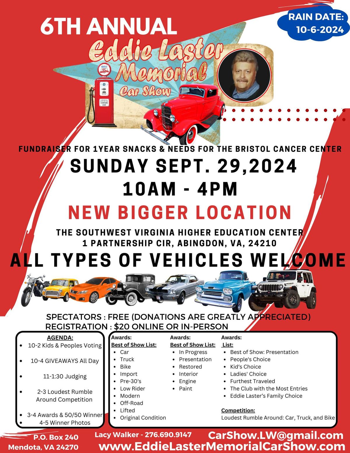 6th Annual Eddie Laster Memorial Car Show 