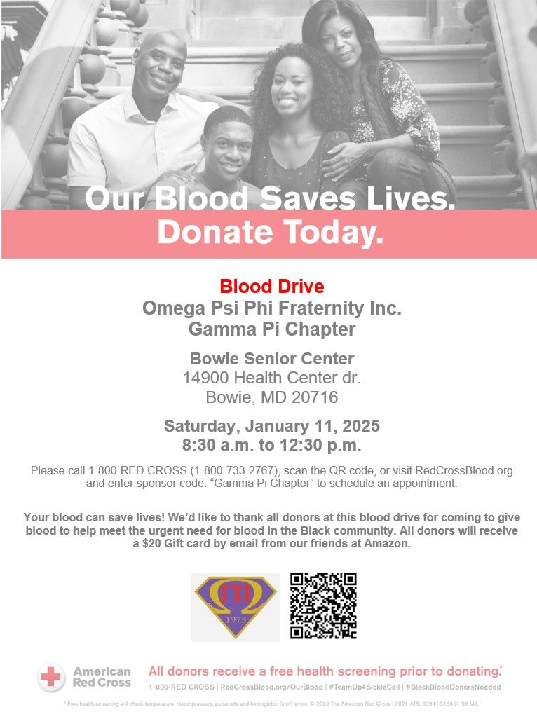 Charles Drew & Red Cross Blood Donation Drive