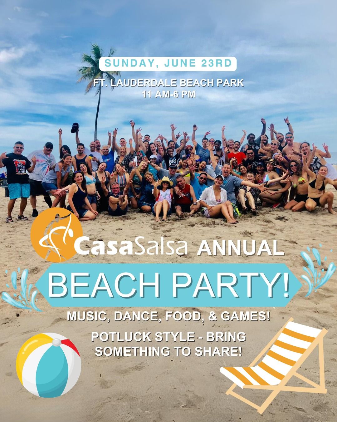 Casa Salsa Annual Beach Party! \u2600\ufe0f\ud83d\udc59\ud83c\udfdd\ufe0f