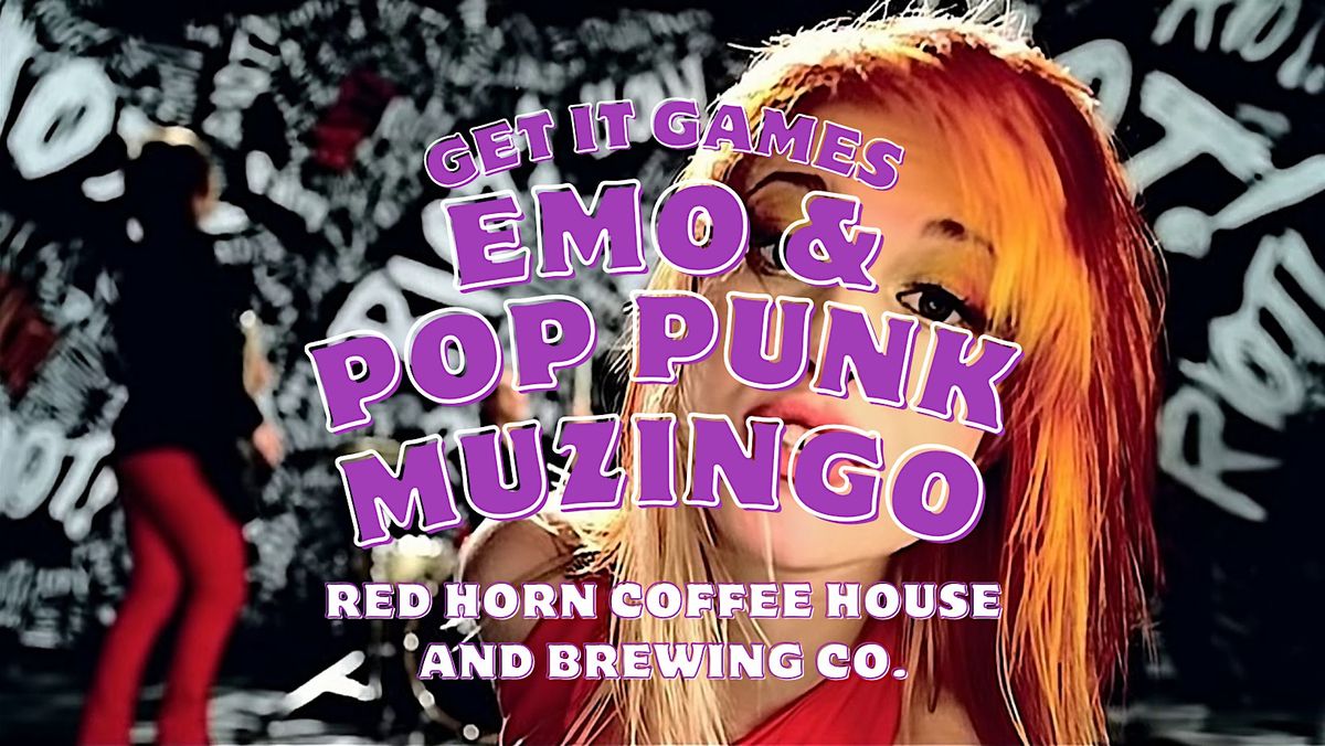 Emo + Pop Punk Muzingo (Music + Bingo)