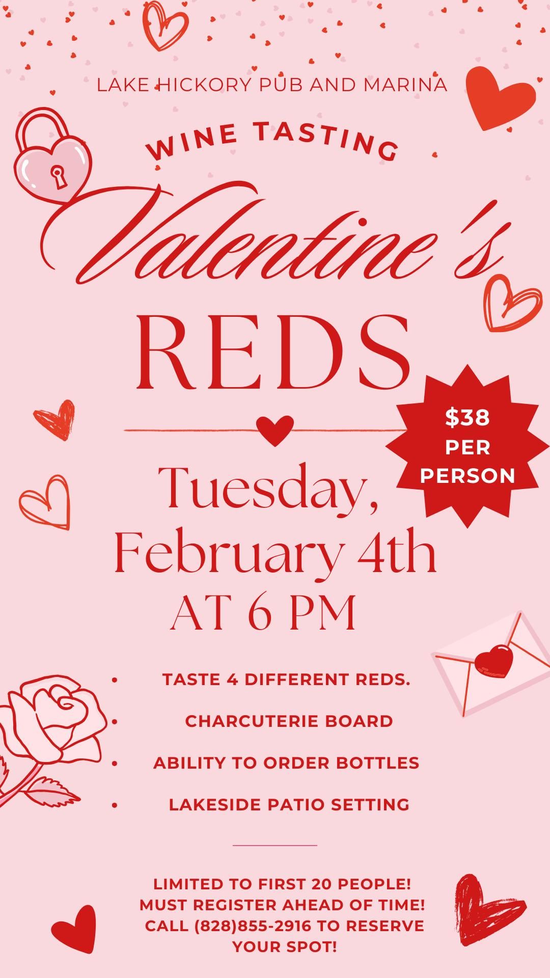 Wine Tasting - Valentine's Reds