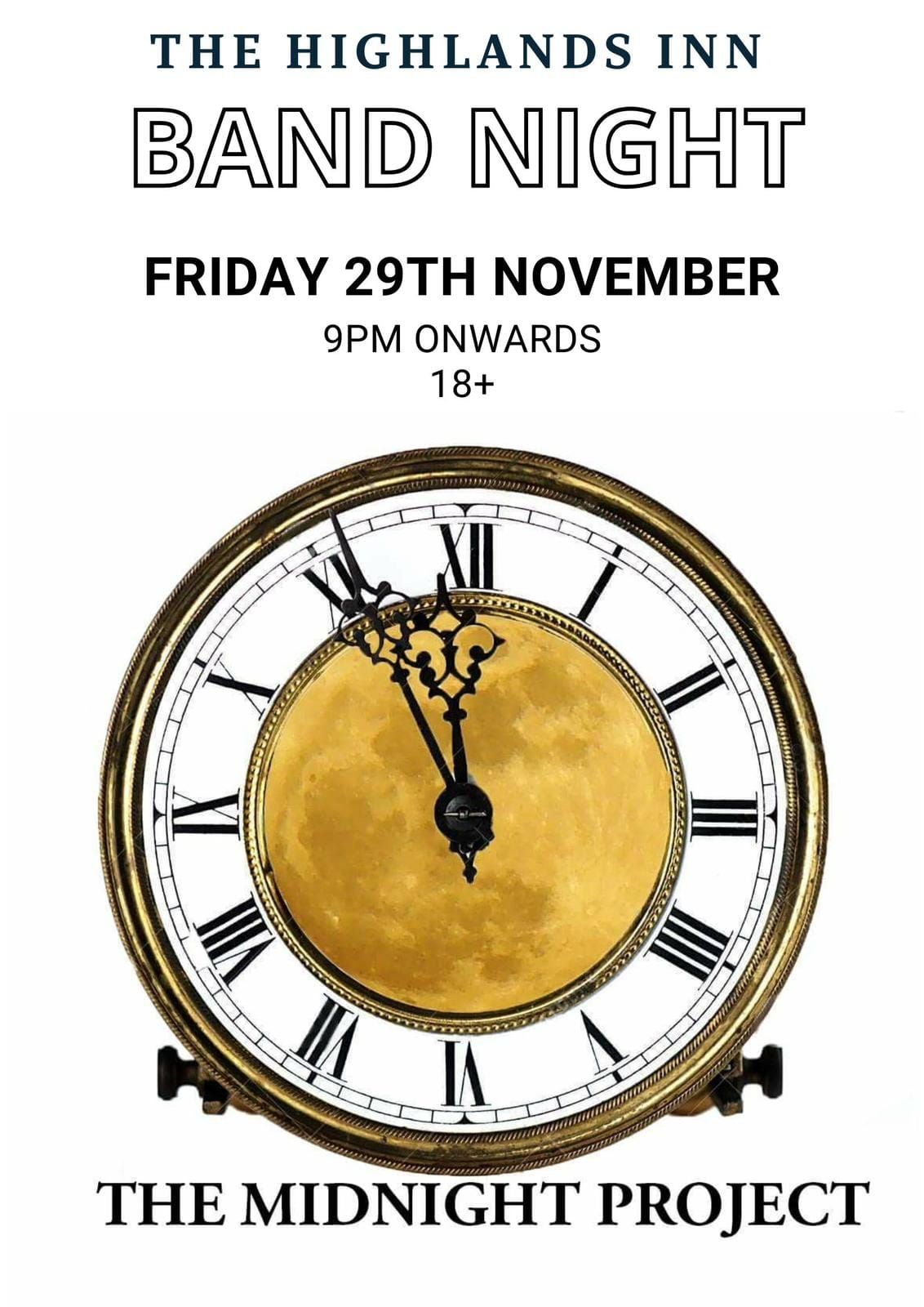 BAND NIGHT Friday 29th November 