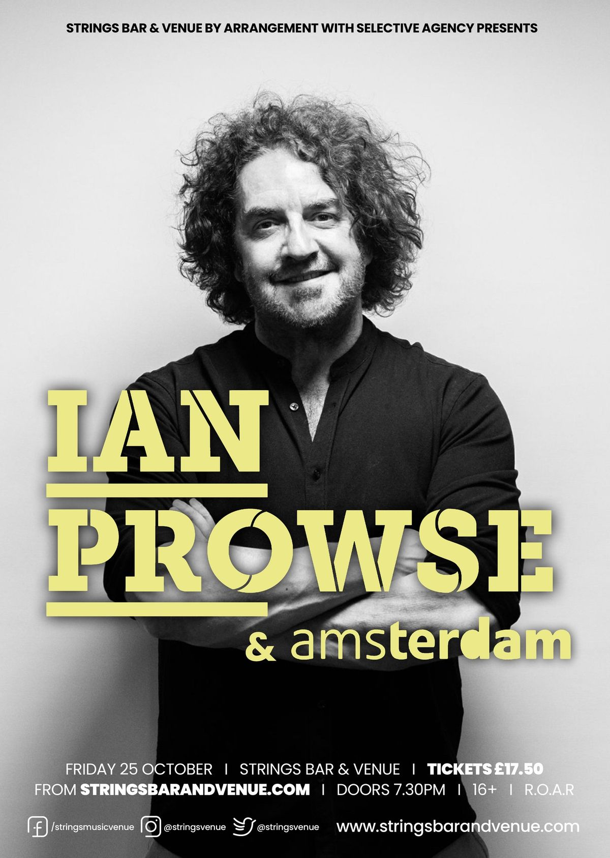 Ian Prowse & Amsterdam Live at Strings Bar & Venue