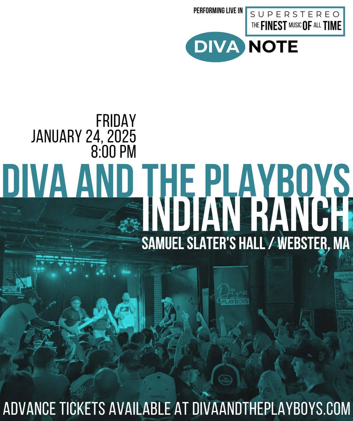 Diva and the Playboys @ Indian Ranch Webster, MA 1\/24\/25!